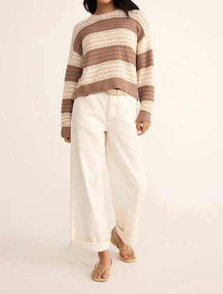 Z Supply - Bonaparte Stripe Crochet Sweater