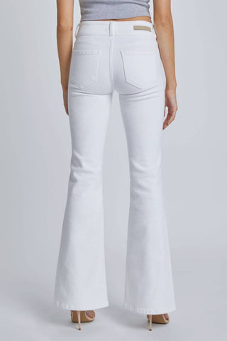 Cello - Two Button Mid Rise Flare Jeans