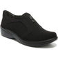 Tênis feminino lavável Bzees Poetic, preto, tamanho 9,5 m