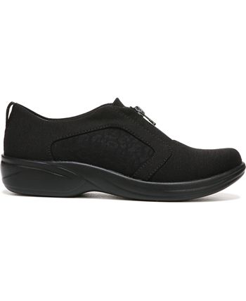 Tênis feminino lavável Bzees Poetic, preto, tamanho 9,5 m
