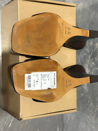 Sandália Vince Camuto Pia Wedge Feminina Preta Tamanho 8,5 M