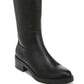 Bota de montaria feminina Lifestride Blythe de cano alto, preta, tamanho 9,5 W
