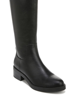 Bota de montaria feminina Lifestride Blythe de cano alto, preta, tamanho 9,5 W