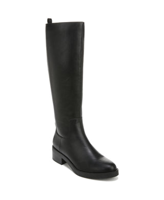 Bota de montaria feminina Lifestride Blythe de cano alto, preta, tamanho 9,5 W