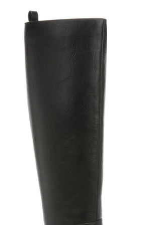 Bota de montaria feminina Lifestride Blythe de cano alto, preta, tamanho 9W
