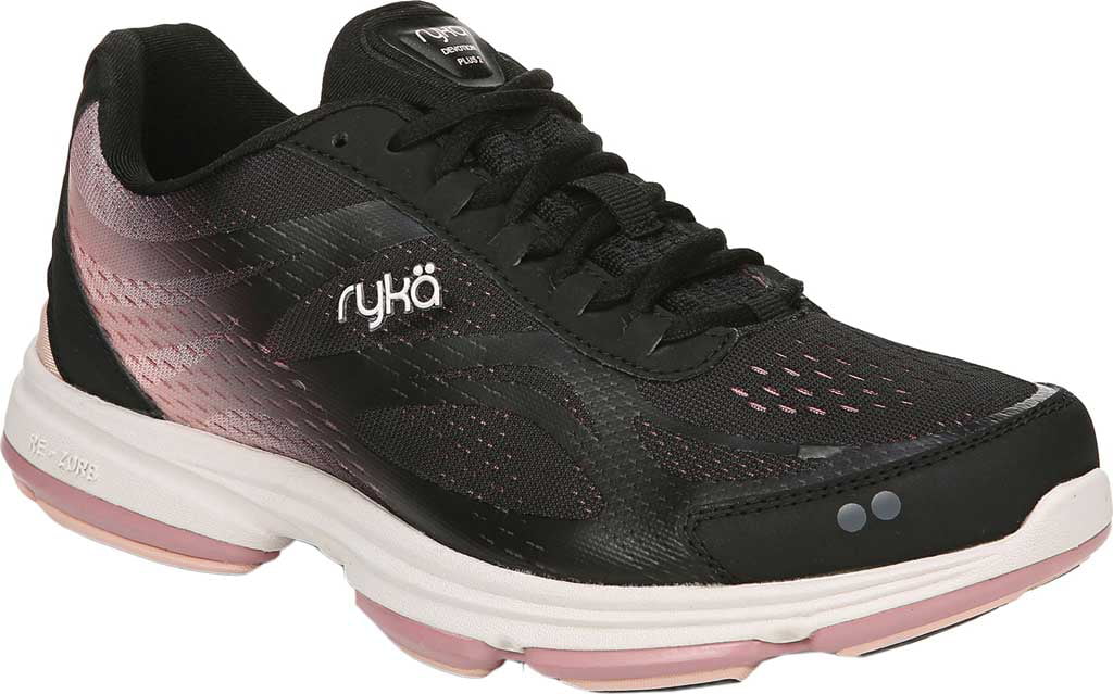 Tênis de caminhada Ryka Devotion Plus 2 feminino, preto, tamanho 9M