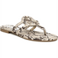 Sandália feminina Sam Edelman Canyon com estampa animal e tiras finas, marrom, tamanho 6,5