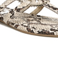 Sandália feminina Sam Edelman Canyon com estampa animal e tiras finas, marrom, tamanho 6,5