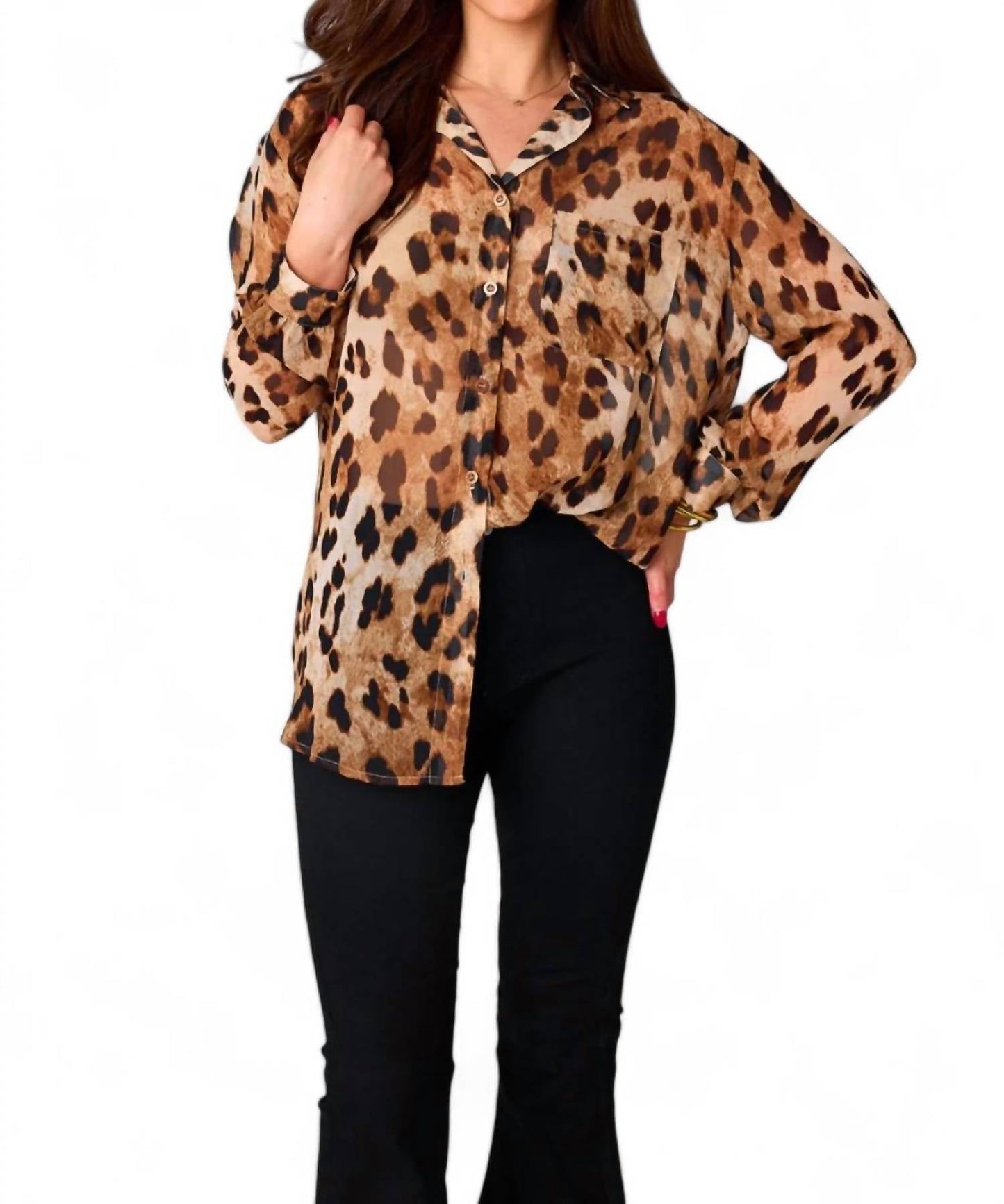 Buddylove - PORTIA LOOSE BUTTON UP TOP