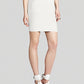 Saia bandagem Simone Pull On BCBGMAXAZRIA feminina, branca, tamanho X-S