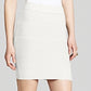 Saia bandagem Simone Pull On BCBGMAXAZRIA feminina, branca, tamanho X-S