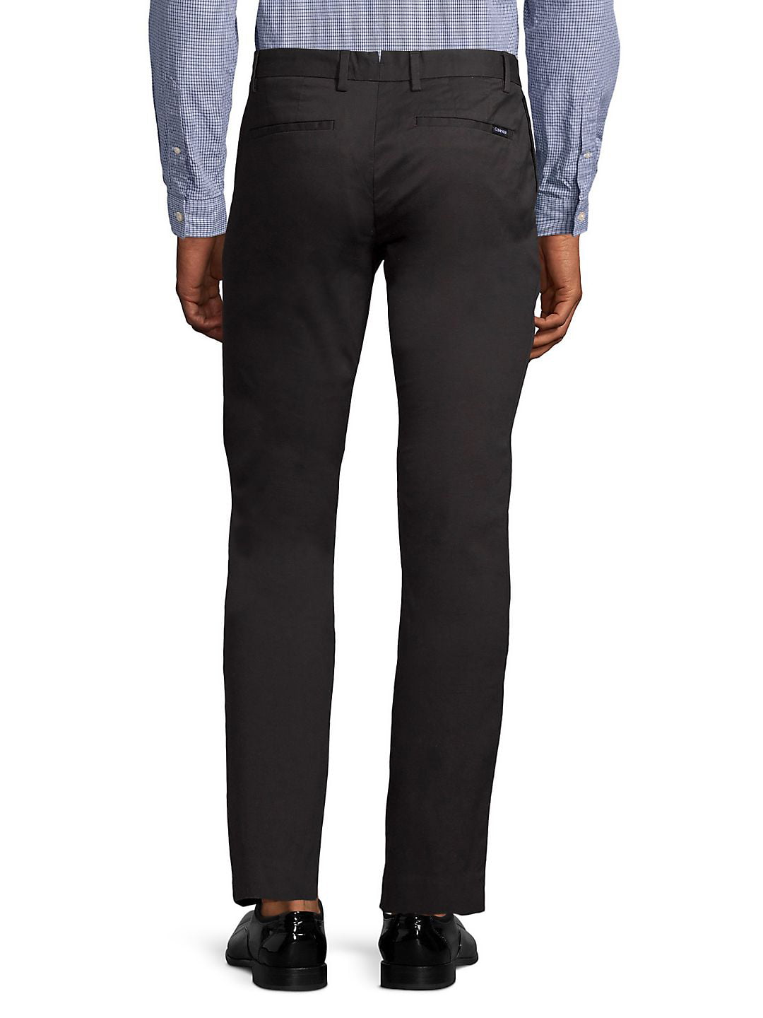 Calça Calvin Klein Masculina The Refined Stretch Preta Tamanho 38X32