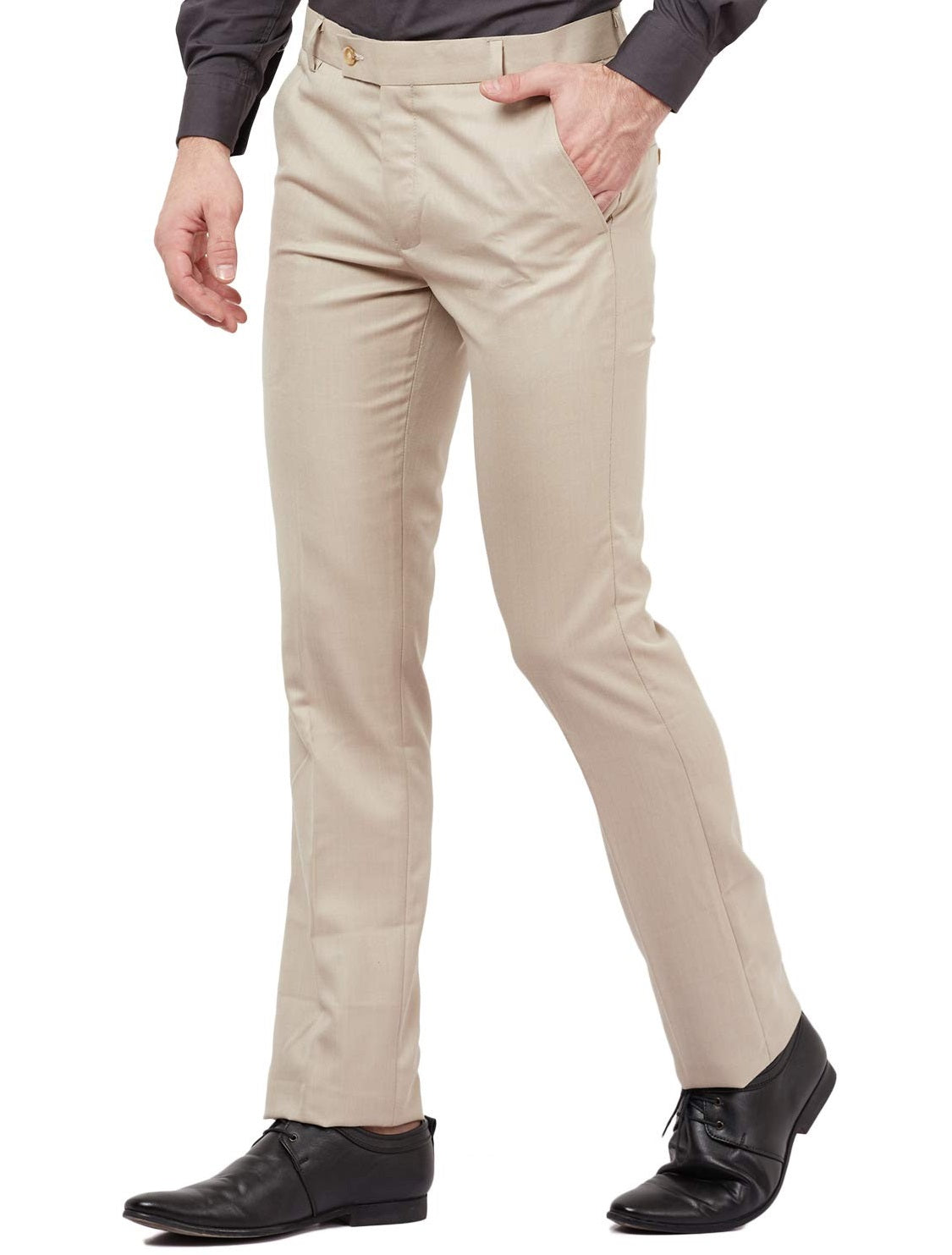 Calça Chino Slim Fit Masculina Calvin Klein Refined Stretch Marrom Tamanho 33X30
