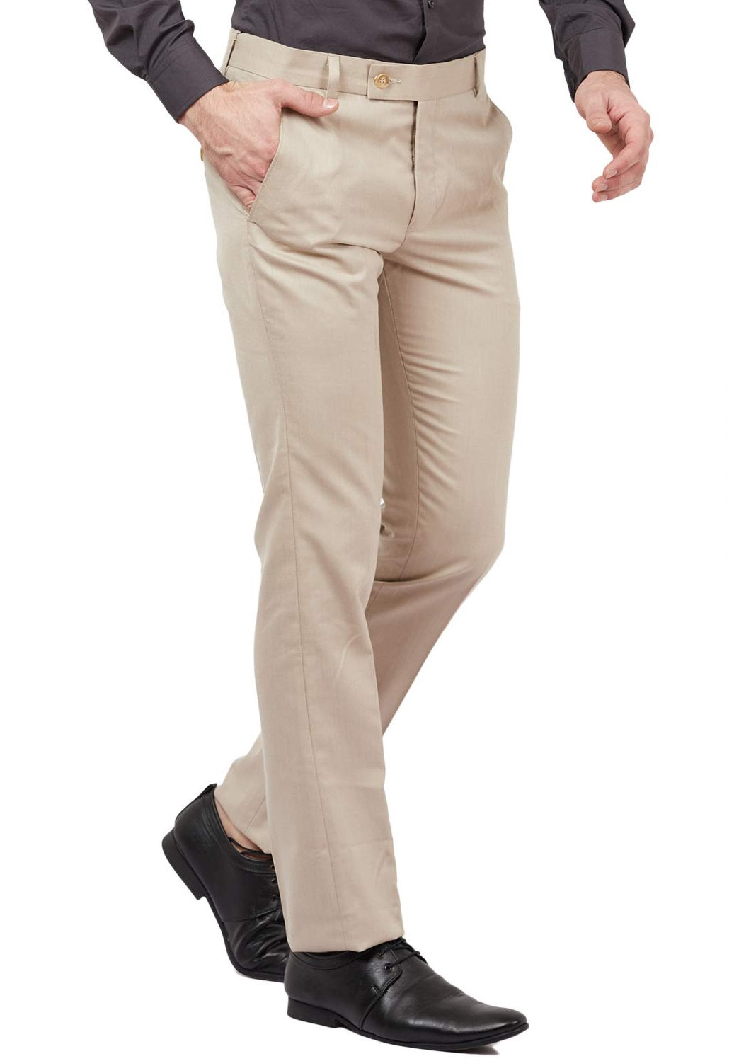 Calça Chino Slim Fit Masculina Calvin Klein Refined Stretch Marrom Tamanho 33X30