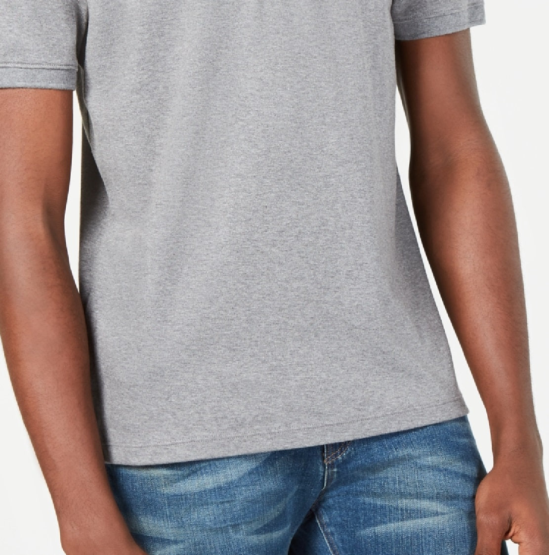 Camisa polo Calvin Klein Liquid Touch masculina cinza tamanho X-S