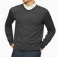 Suéter Calvin Klein Masculino de Lã Merino com Gola V Preto Tamanho M