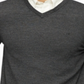 Suéter Calvin Klein Masculino de Lã Merino com Gola V Preto Tamanho M
