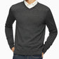 Suéter Calvin Klein Masculino de Lã Merino com Gola V Cinza Tamanho XS