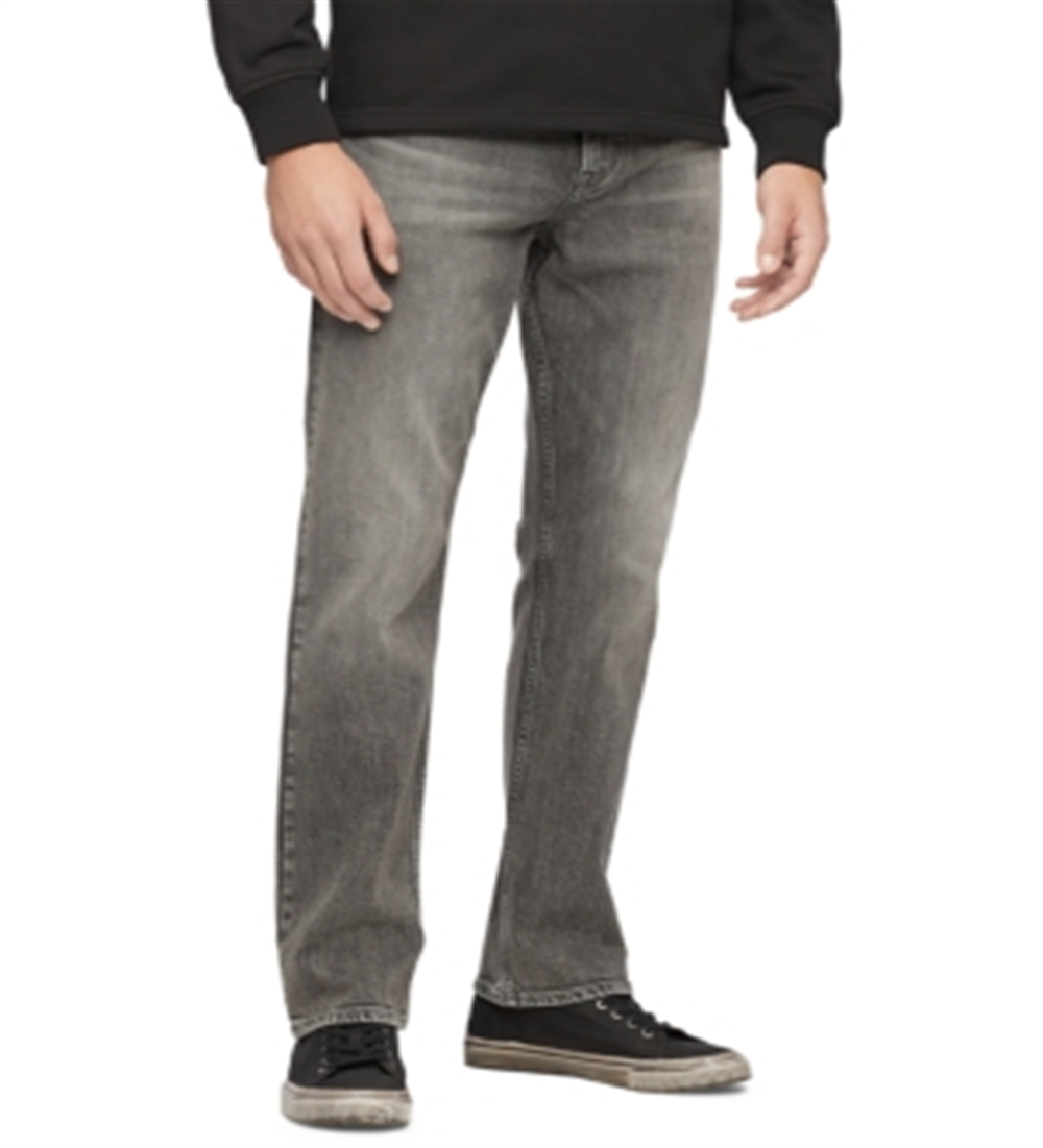 Calça Jeans Calvin Klein Masculina Relaxed Fit Preta Tamanho 33X34