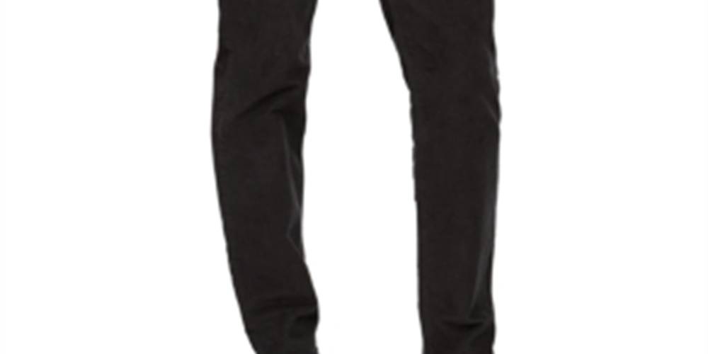 Calça Calvin Klein Masculina Slim Fit de Veludo Cotelê Elástico Preta Tamanho 30X32