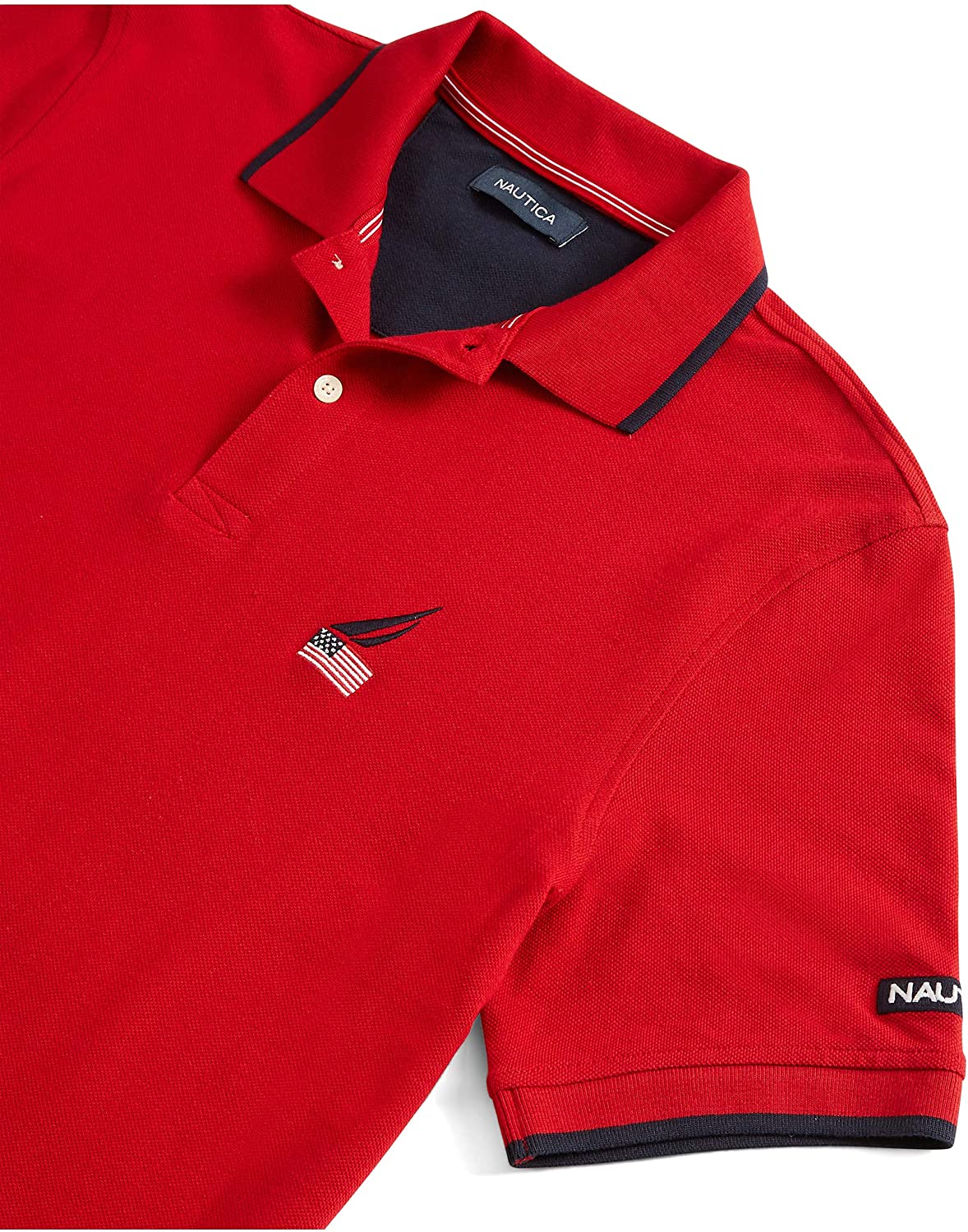 Polo Nautica Logo Masculino Vermelho Tamanho M