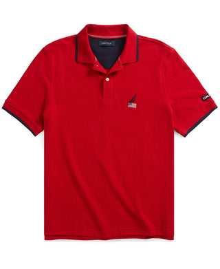 Polo Nautica Logo Masculino Vermelho Tamanho M