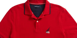 Polo Nautica Logo Masculino Vermelho Tamanho M