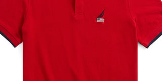 Polo Nautica Logo Masculino Vermelho Tamanho M