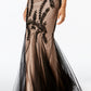 Vestido de festa estilo sereia Betsy &amp; Adam feminino, preto, tamanho 12