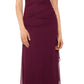 Vestido feminino Betsy &amp; Adam com babados e alças finas, vermelho, tamanho 6