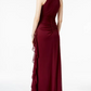 Vestido feminino Betsy &amp; Adam com babados e alças finas, vermelho, tamanho 16