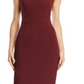 Vestido de crepe feminino Aqua Scuba vermelho tamanho 0