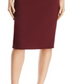 Vestido de crepe feminino Aqua Scuba vermelho tamanho 0