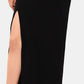 Vestido feminino Betsy &amp; Adam, liso, um ombro, preto, tamanho 12