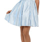 Vestido Galaxy Glittery Fit &amp; Flare Feminino Betsy &amp; Adam Cinza Tamanho 2