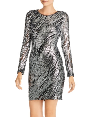 laundry-womens-navy-sequined-cocktail-sheath-dress-size-2