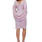 Vestido tubinho metálico Betsy &amp; Adam feminino, rosa, tamanho 4