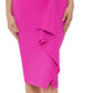 Vestido tubinho com laço e um ombro só Betsy &amp; Adam feminino, rosa, tamanho 8