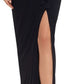 Vestido feminino Betsy &amp; Adam com babados e decote em V, preto, tamanho 12