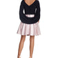 Vestido Betsy &amp; Adam Feminino com Costas Drapeadas e Ajuste Flare, Marrom, Tamanho 8