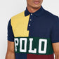 Polo Ralph Lauren Masculino Classic Fit Color Block Mesh Camisa Polo Amarela Tamanho Médio