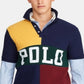 Camisa polo masculina Ralph Lauren de algodão com ajuste clássico, amarela, tamanho X-S