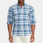 Camisa Oxford Listrada Masculina Ralph Lauren Classic Fit Azul Tamanho Médio