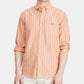 Camisa esportiva masculina Polo Ralph Lauren Oxford laranja tamanho pequeno