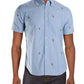 Camisa casual masculina Polo Ralph Lauren de algodão, ajuste clássico, tamanhos variados, médio