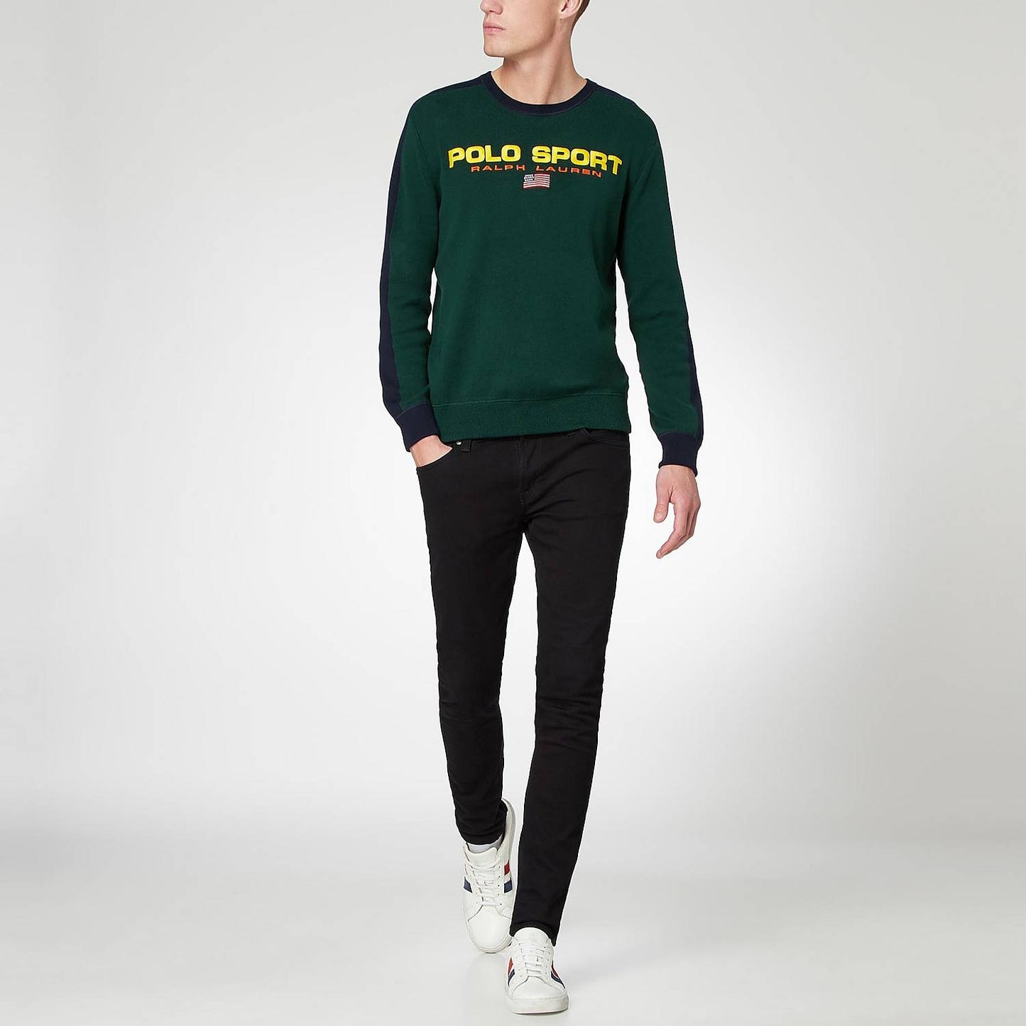 Polo Ralph Lauren Masculino Polo Sport Algodão Suéter Verde Tamanho XX-G