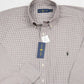 Camisa de sarja xadrez clássica masculina Polo Ralph Lauren, vermelha, tamanho 3LT