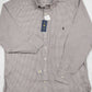 Camisa de sarja xadrez clássica masculina Polo Ralph Lauren, vermelha, tamanho 3LT