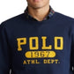 Polo Ralph Lauren Moletom de lã vintage masculino azul tamanho XX-G