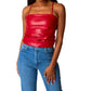 Buddylove - Jolie Vegan Leather Cropped Tank Top